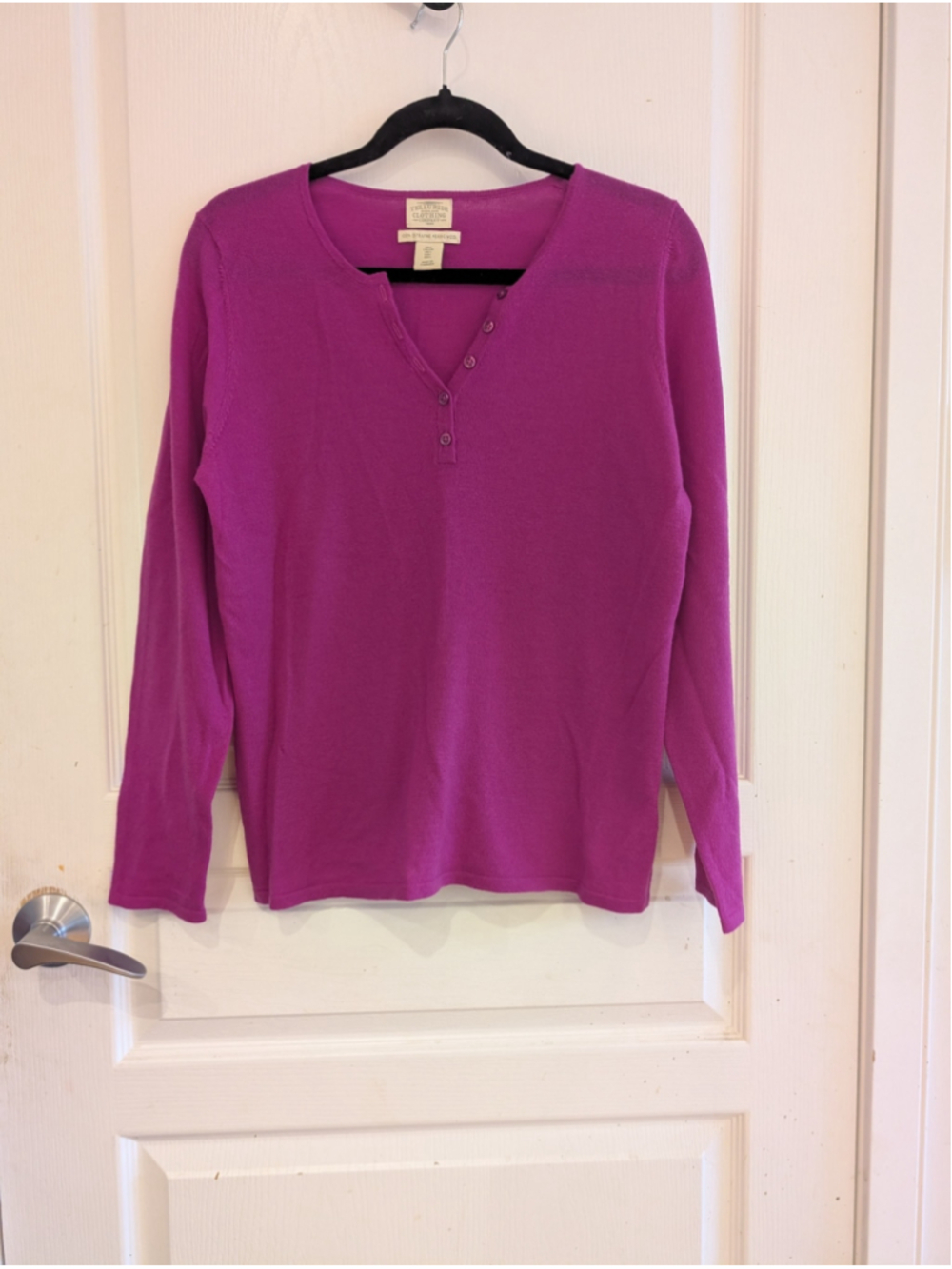 Women's Telluride Clothing Company Merino Wool Sweater Purple Size M